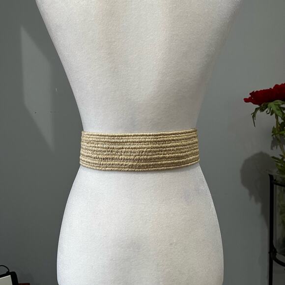 NEW Michael Kors Wide Stretch Square Crystal Turn Latch Clasp Waist Belt S/M NWT - Picture 8 of 16